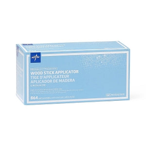 Medline Nonsterile Applicator Sticks - Nonsterile Wooden Applicator Sticks, 6" - MDS202060