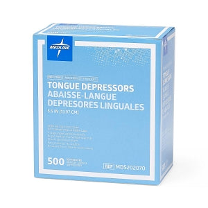 Medline Nonsterile Tongue Depressors - Nonsterile Tongue Depressors, 5.5" - MDS202070