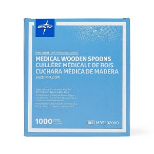 Medline Wooden Medical Spoon - Wooden Medical Spoon, 3-5/8" (9 cm) - MDS202080