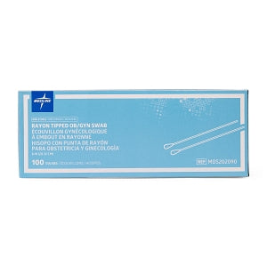 Medline Nonsterile OB / GYN Swabs - Nonsterile OB / GYN Swab with Rayon Tip, 8" - MDS202090