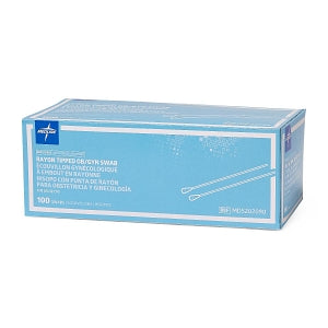 Medline Nonsterile OB / GYN Swabs - Nonsterile OB / GYN Swab with Rayon Tip, 8" - MDS202090