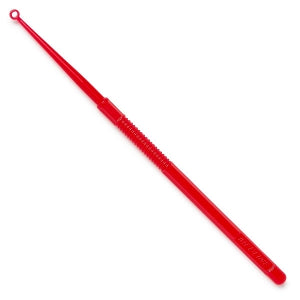 Medline Disposable Ear Curettes - Disposable Ear Curette, Angled Loop, 4 mm, Red - MDS203444