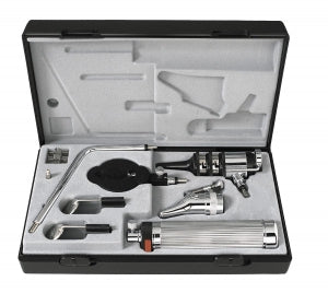 Medline Diagnostic Instrument Sets - Diagnostic Set with Otoscope, Ophthalmoscope, Type "C" Battery Handle, and Expandable Nasal Speculum - MDS2050