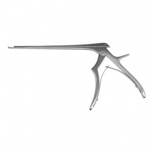 Medline Open Up Ferris-Smith-Kerrison Rongeur - 10" (25.4 cm) Long Coated 40° Up Cutting Angle Open Up Ferris-Smith-Kerrison Rongeur with 1.5 mm Bite and Ejector - MDS20551015EC