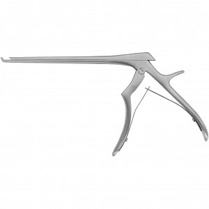 Medline Open Up Ferris-Smith-Kerrison Rongeur - 9" (23 cm) Long Thin Footplate 40˚ Up Cutting Angle Open Up Ferris-Smith-Kerrison Rongeur with 2 mm Bite and Ejector - MDS2055924TEC