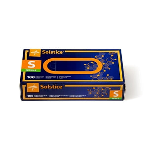 Medline Solstice Powder-Free Nitrile Exam Gloves - Solstice Nitrile Powder-Free Exam Gloves, Size S - MDS2094