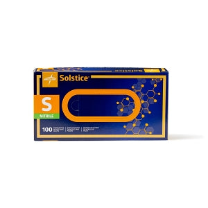 Medline Solstice Powder-Free Nitrile Exam Gloves - Solstice Nitrile Powder-Free Exam Gloves, Size S - MDS2094