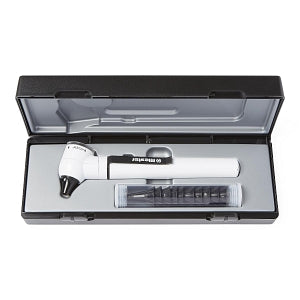 Medline Pocket Otoscopes - Pocket Otoscope with 2.5 V Fiber Optic Xenon Illumination and White Finish - MDS2110202