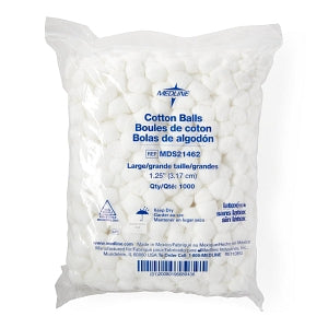 Medline Nonsterile Cotton Balls - Nonsterile Cotton Balls, Size L, 1.25" - MDS21462