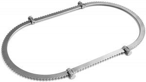 Medline Oval Rings - Segmented Oval Ring Retractor, Large, 12-1/2" x 19-1/2" (31.8 x 49.5 cm) - MDS2262018