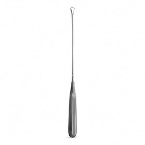 Medline Recamier-Sims Uterine Curettes - #2 14" (35.5 cm) Long Recamier-Sims Uterine Curette with Blunt 39.5 mm Tip - MDS2298002