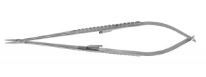 Medline Precise Touch Jacobson Micro Ndle Holder - Jacobson Micro Needle Holder, Straight, No Lock, 8", Flat - MDS2406102