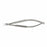 Medline Micro Needle Holders - 5" (12.7 cm) Long Micro Needle Holder with 10 mm Round Handle and Curved 0.5 mm Tip - MDS2415207