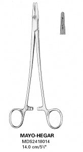 Medline Mayo-Hegar Needle Holders - 10.25" (26 cm) Serrated Mayo-Hegar Needle Holder - MDS2418026