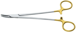 Medline Heaney Micro Needle Holder - 8" (20 cm) Curved Tip Heaney Needle Holder with Tungsten Carbide Inserts - MDS2424521