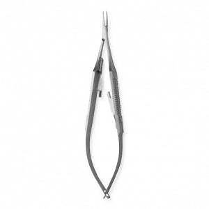 Medline Needle Holders - Castroviejo Needle Holder with Straight Smooth Micro Jaws - MDS2429414