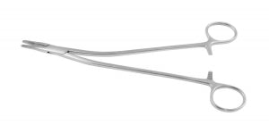 Medline Stratte Needle Holders - Stratte Serrated Needle Holder, Curved, 9" - MDS2433023