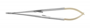 Medline Jacobson Needle Holder Forceps - Jacobson Needle Holder, Smooth, Tungsten Carbide, 8.5" - MDS2469421