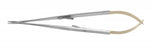 Medline Castroviejo Cross Serrated Micro Needle Holders - Castroviejo Serrated Needle Holder with Tungsten Carbide Inserts, 8-3/4" (22.2 cm) - MDS2469521