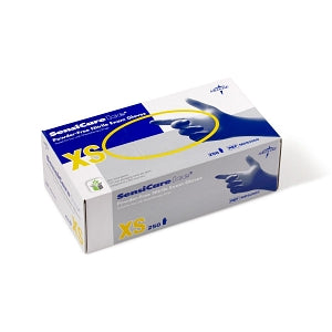 Medline SensiCare Ice Blue Powder-Free Nitrile Exam Gloves - SensiCare Ice Powder-Free Nitrile Exam Gloves, Size XS - MDS2500