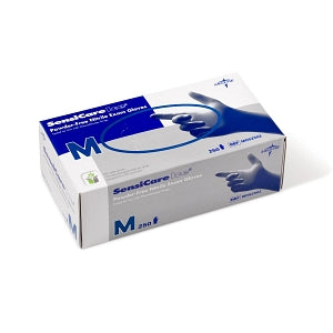 Medline SensiCare Ice Blue Powder-Free Nitrile Exam Gloves - SensiCare Ice Powder-Free Nitrile Exam Gloves, Size M - MDS2502