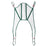 Medline 2-Point U-Shaped Patient Slings - Disposable 2-Point U-Shaped Patient Sling with Head Support, 700 lb. Capacity, Large - MDS2PTDHBL