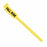 Medline Tamper Resistant Snap Closure Alert ID Bands - Tri-Laminate ID Band, Fall Risk, Adult / Pediatric, Yellow - 3106FRM