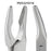 Medline Friedman Bone Rongeurs - 5.5" (14 cm) Friedman Taper Jaw Rongeur with Half-Curved 12 mm x 3 mm Bite - MDS3210114