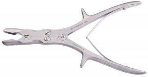 Medline Stille-Luer Rongeur Forceps - Stille-Luer Bone Rongeur Forceps with Double Action, Curved, 8.75" - MDS3223122