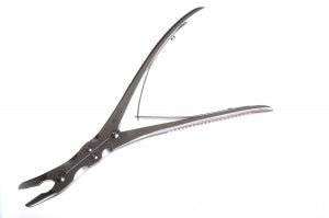 Medline Double-Action Leksell Rongeur Forceps - 9" (23 cm) Double-Action Leksell Rongeur Forceps with 16 mm x 5 mm Jaws, Regular Curve - MDS3224723