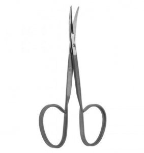 Medline Kaye Dissecting Scissors - 4" (10.5 cm) Kaye Dissecting Scissors with Curved Serrated Blades and Blunt / Blunt Tips - MDS3227214