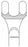 Medline Lowman Bone Holding Clamps - 4.75" (12 cm) Small Lowman Bone Holding Clamp with 1 x 2 Prongs - MDS3244113