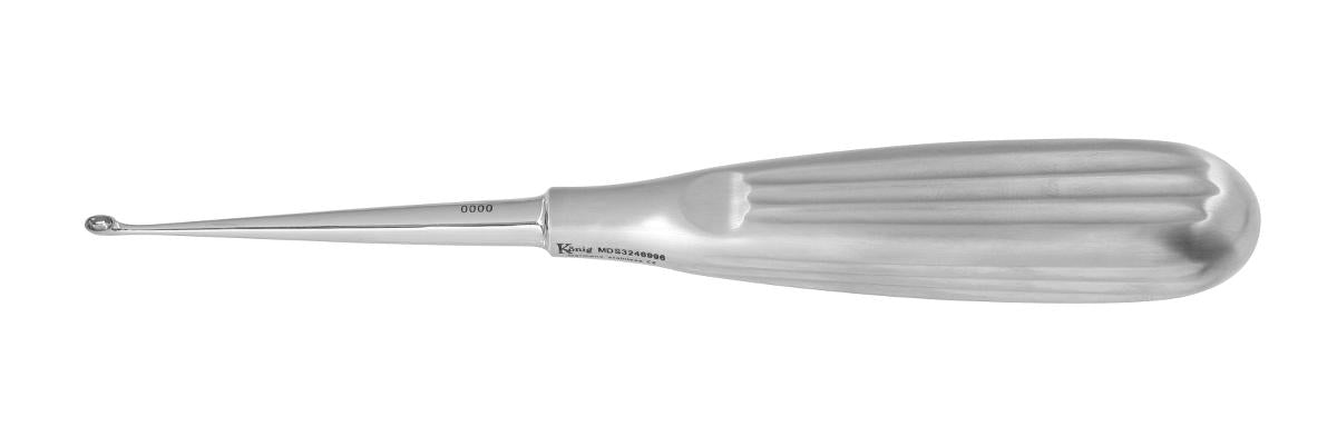 Medline Volkmann Bone / Ortho Curettes - Volkmann Bone Ortho Curette, 6.5", Double-Ended, Small and Large Oval - MDS3249414