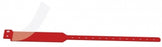 Medline Tamper Resistant Snap Closure ID Bands - 12" Shield-Style Tri-Laminate ID Band, Adult, Red - MDS3284M