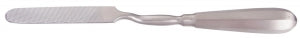 Medline Ortho Bone File - 9.75" (25 cm) Bayonet Shank Bone File with 3.5" x 0.5" (8.9 cm x 1.3 cm) Blade - MDS3297222