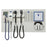 Medline Co-Label Diagnostic Wallboard Systems - Diagnostic Wall System with 2 Handles, LED EliteVue Otoscope Head, Xenon L2 Ophthalmoscope Head, Specula Dispenser, Oral Thermometer, and Aneroid BP Device, Premounted on Mounting Board - 3653-LEX2-SABWU