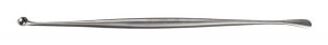 Medline Penfield Nerve Dissectors - Penfield Nerve Dissector, 7" (18mm Length, No. 1 Double End, Broad Curved and Sharp Round Spoon - MDS4016101