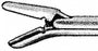 Medline Spurling Intervertebral Rongeurs - Spurling Intervertebral Disc Rongeur, Down Angle, 4 mm x 10 mm Jaws, 7" Shaft - MDS4044203