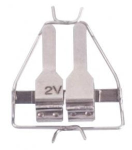 Medline Single Clamps - CLAMPS, SINGLE, .4X1MM, W/O FRAME, PAIR - MDS4231000