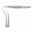 Medline Graefe Iris Tissue Forceps - 4" (10 cm) Straight Graefe Iris Forceps with 1 x 2 Teeth - MDS4282010