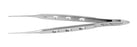 Medline Bishop-Harman Iris Forceps - Bishop-Harmon Fine Serrated Iris Forceps with 0.5 mm Tips, 3-1/2" (8.9 cm) - MDS4294005