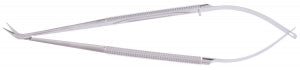 Medline Jacobson Micro Vascular Scissors - 7" (17.8 cm) Round Spring Handle Jacobson Micro Vascular Scissors with Fine 25˚ Angle Sharp / Sharp Tips - MDS4431325