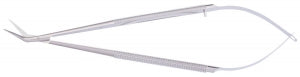 Medline Jacobson Micro Vascular Scissors - 7" (17.8 cm) Round Spring Handle Jacobson Micro Vascular Scissors with Fine 125˚ Angle Sharp / Sharp Tips - MDS4431412