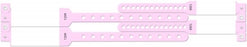 Medline Tamper Resistant Snap Closure Imprinter ID Bands - Tamper-Resistant Snap-Closure Imprintable Band, 4-Part, Mother, Pink - MDS450M