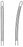 Medline Silver Osteotomes - Silver Osteotome, Chisel, Straight Guard, 5 mm, 6 7/8" - MDS4647301