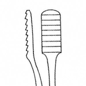 Medline Lewis Nasal Raspatories - Nasal Lewis Raspatorie, 7", Backward Cut, Coarse - MDS4651616