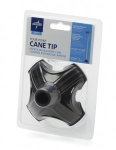 Medline Cane Replacement Tips - 4-Point Cane Tips - MDS4PTCANETIP