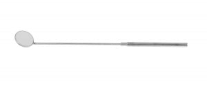 Medline Medline Laryngeal Mirrors - Laryngeal Mirror with Handle, Figure 5, 22 mm - MDS5227222