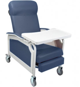 Winco Mfg., LLC Convalescent Recliner Chair - Serenity Convalescent Recliner TB133, No Tray, Blueridge - 5251-17-TB