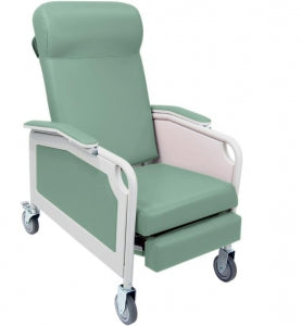 Winco Mfg., LLC Convalescent Recliner Chair - Serenity Convalescent Recliner, No Tray, Moss Green - 5261-04